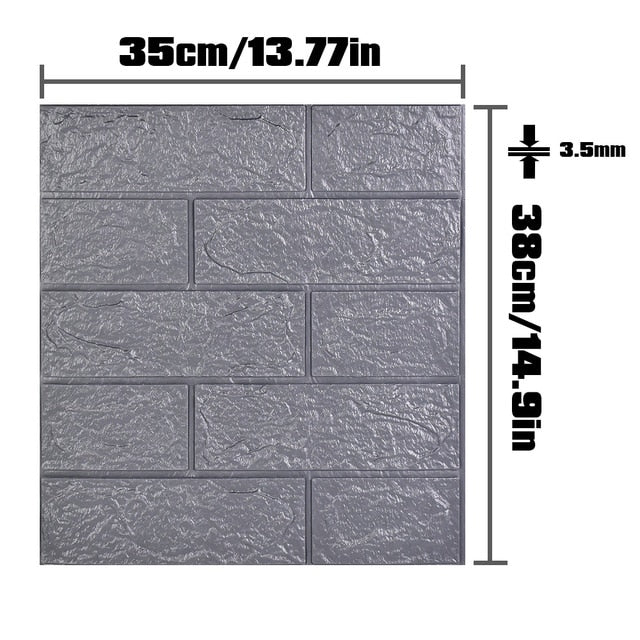 BOBO 20pcs 3D Wallpaper Brick Pattern