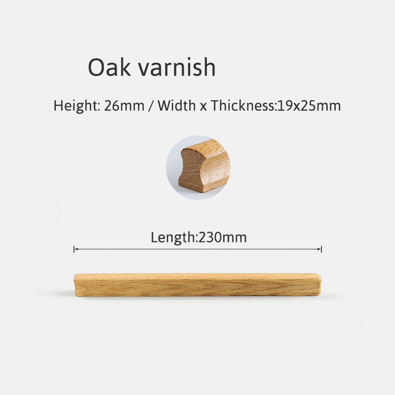 Sanda Handle - Natural Wood Furniture Handle