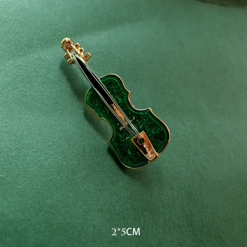 Fashion Musical Instruments Guitar Pins for Women Girl