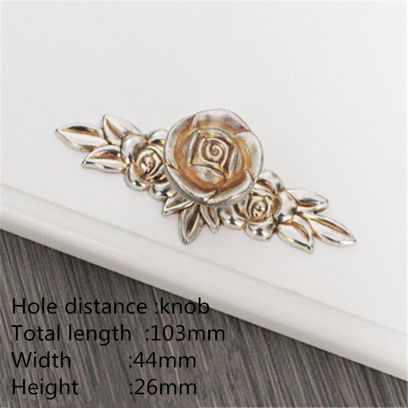Bluma Handle - European Rose Flower Kitchen Cabinet Handles