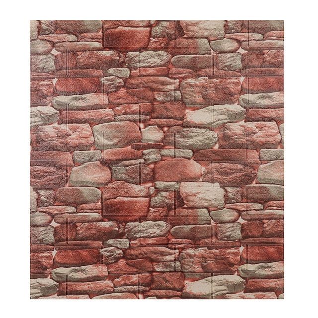 COCO 10pcs 3D Brick Wall Sticker Wallpaper