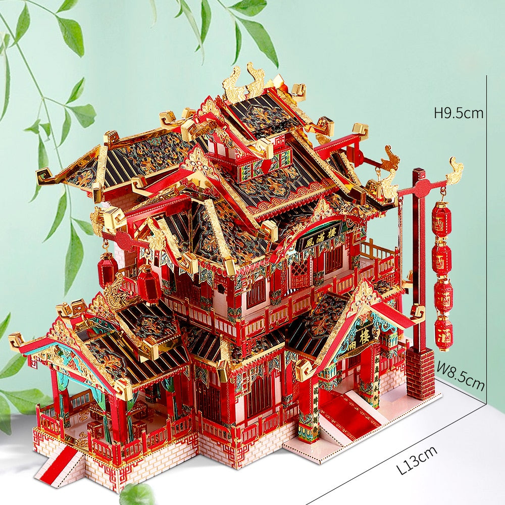 Piececool 3D Metal Puzzle -Restaurant Assemble Jigsaw Toy ,Model Building