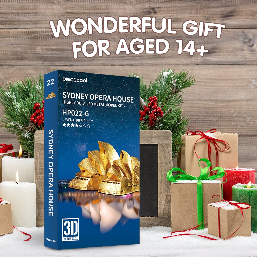 3d Metal Puzzles-Sydney Opera House Building Models