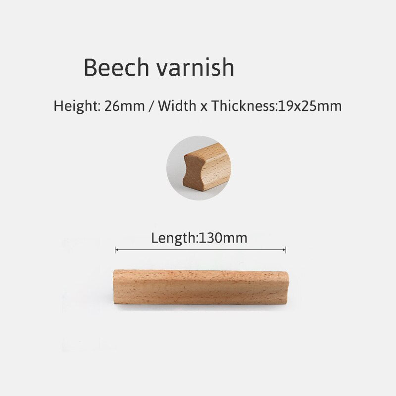 Sanda Handle - Natural Wood Furniture Handle