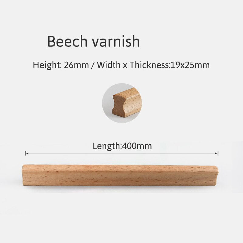 Sanda Handle - Natural Wood Furniture Handle