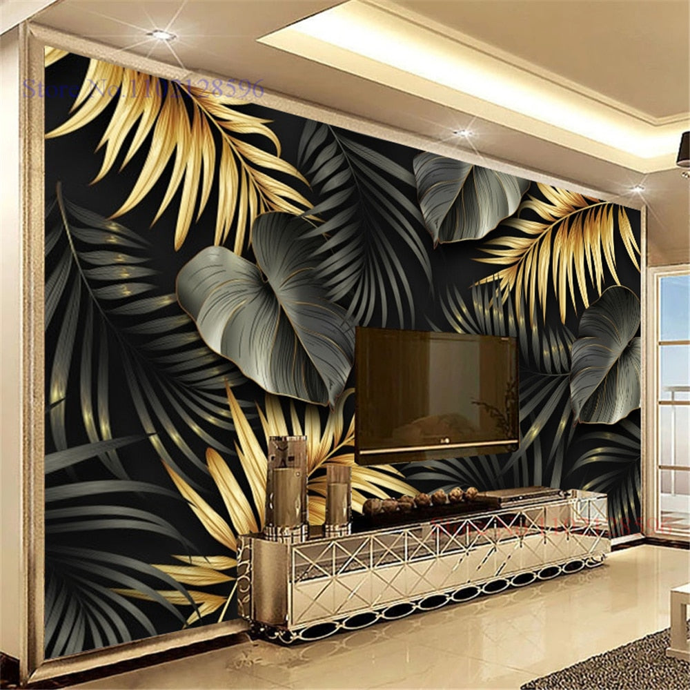 Sedny Wallpaper - Wallpaper 3D Luxury Golden Large Wall Living Room Modern Wall TV Sofa Bedroom Home Decor