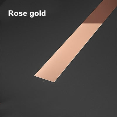 5 Meter Mirror Gold Wall Sticker Stainless Decoration Lines