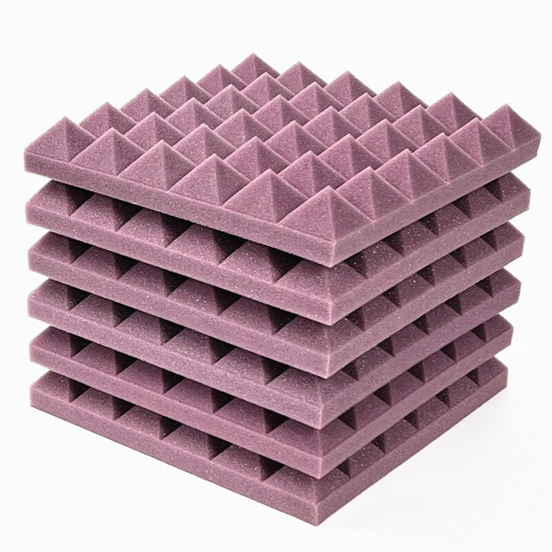 12/24Pcs 30x30x5cm Studio Acoustic Foam Panels