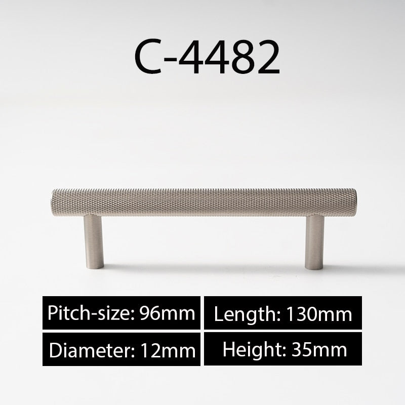 Emma Handle - Brass Furniture Handles Satin Nickel luxury