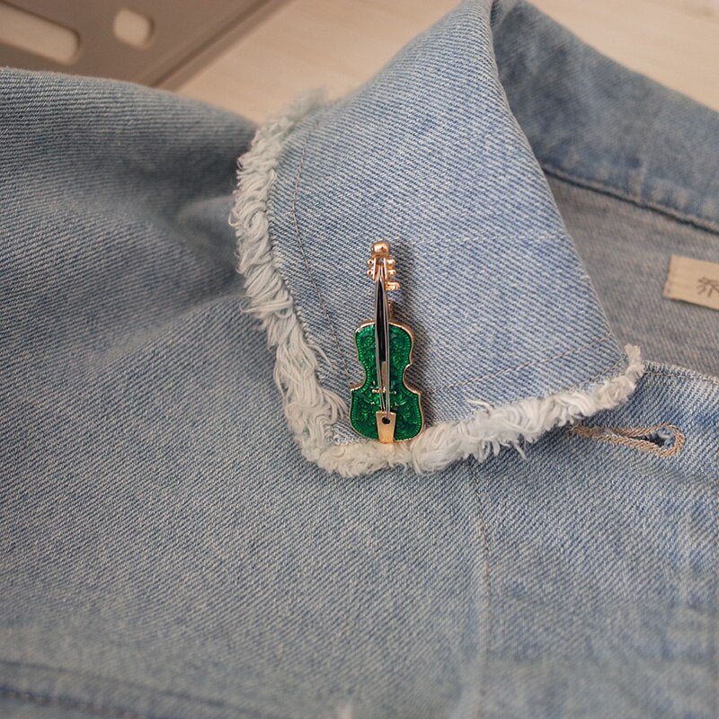 Fashion Musical Instruments Guitar Pins for Women Girl