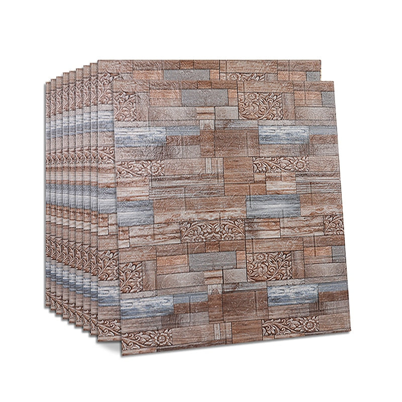 DODO 10pcs 3D Brick Wall Paper