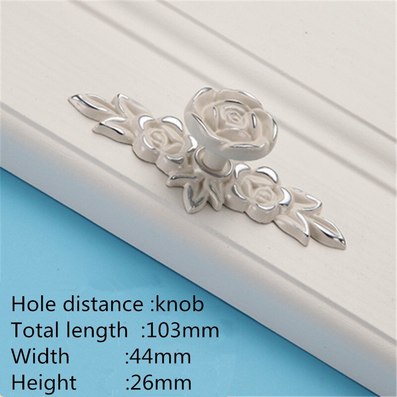 Bluma Handle - European Rose Flower Kitchen Cabinet Handles