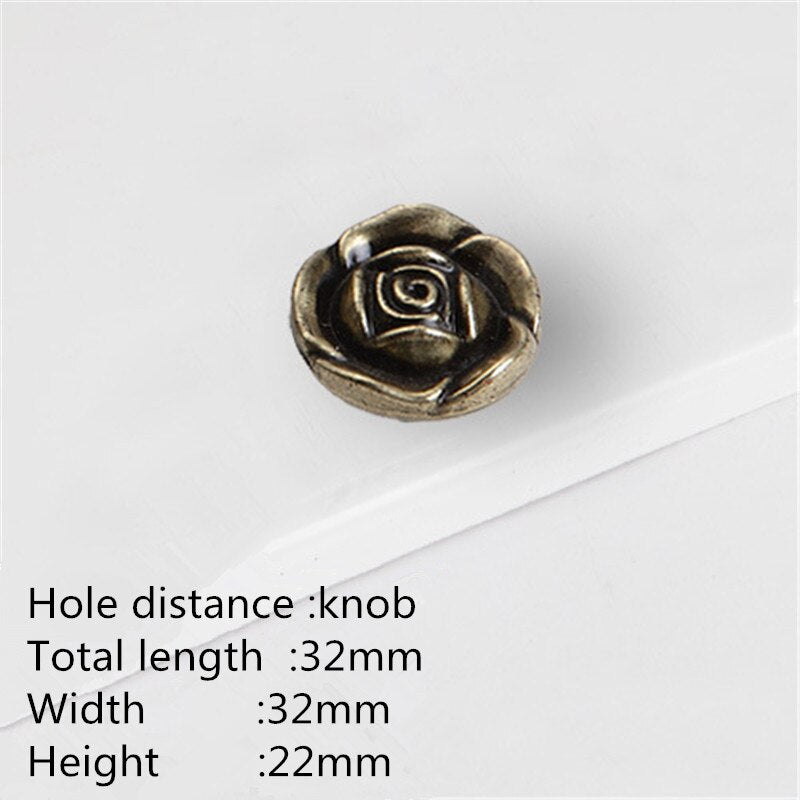 Bluma Handle - European Rose Flower Kitchen Cabinet Handles