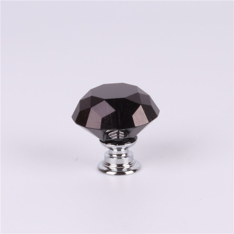 European Colorful Crystal Glass Knobs