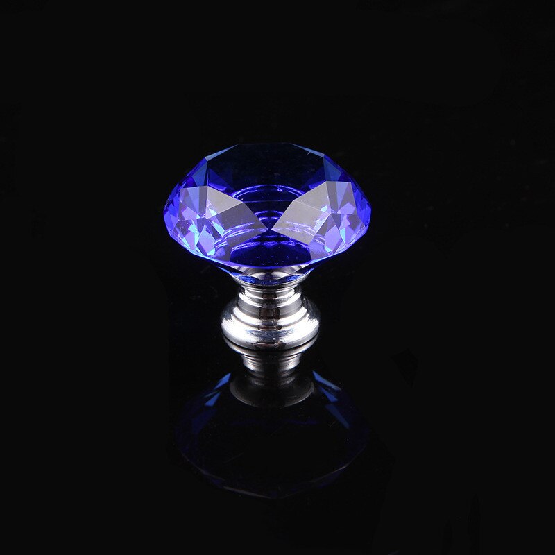 European Colorful Crystal Glass Knobs