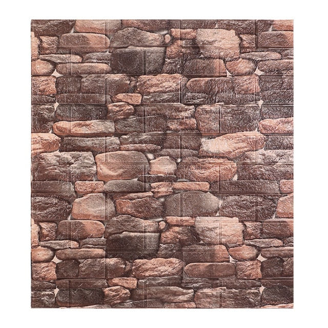 COCO 10pcs 3D Brick Wall Sticker Wallpaper