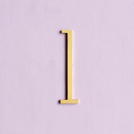 Brass Digits 0-9 For Door Plate House Number Decoration