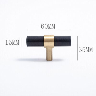 Lona Handle - Natural Stone + brass Handles Luxury