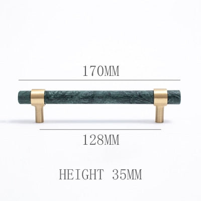 Lona Handle - Natural Stone + brass Handles Luxury