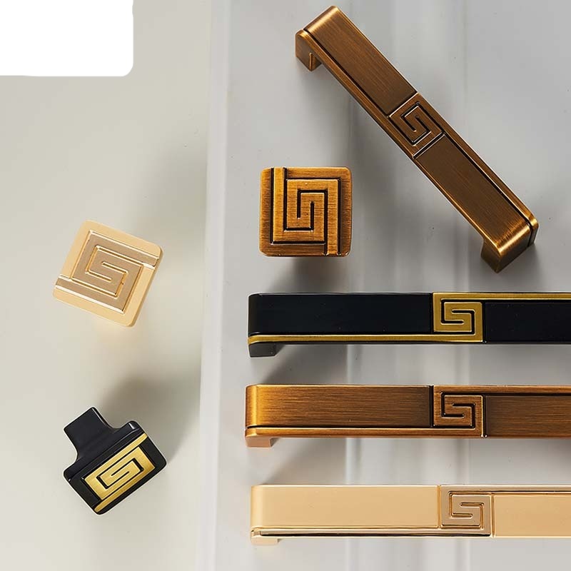 Verzatshi Handle - Door Cabinet Handles Yellow Bronze Gold