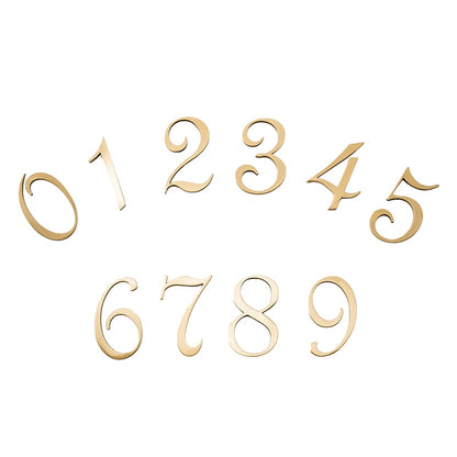 Modern/Brass House Numbers Letters Villa Hotel Room Number Digital Company