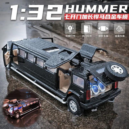 High Simulation 1:32 Alloy Hummer Lengthen Limousine