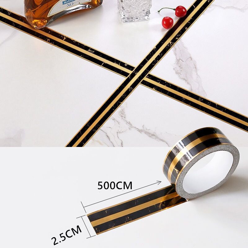 50M Gold Floor Stickerse Water Proof Self Adhesive Decoration