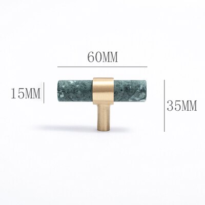 Lona Handle - Natural Stone + brass Handles Luxury