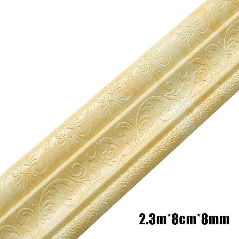 Missa 3D Pattern Wall Trim Line - Decoration Self-Adhesive For Living Room