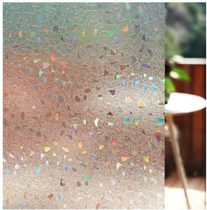 Mul-size Rainbow Window Film 3D Ecology Non Toxic Glass Sticker