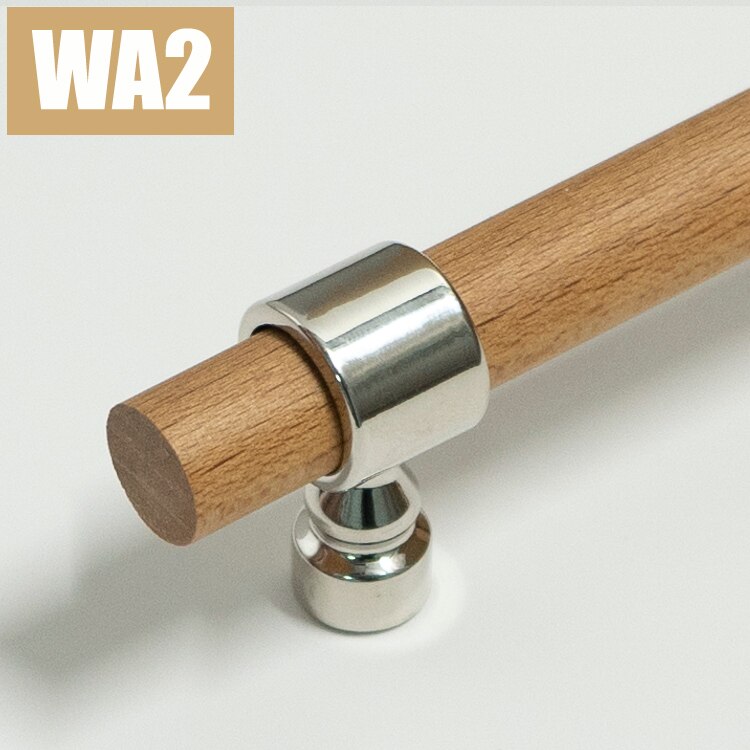 Sally Handle - Various Sizes /Nordic Style Real Wood Zinc Alloy Handle