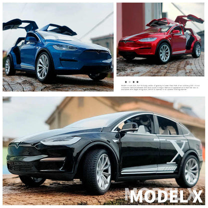 1:20 Tesla Model X Alloy Car Model Simulation