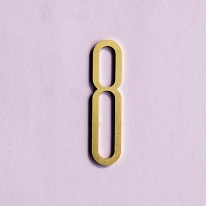 Brass Digits 0-9 For Door Plate House Number Decoration