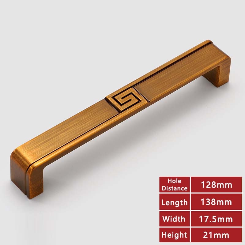 Verzatshi Handle - Door Cabinet Handles Yellow Bronze Gold