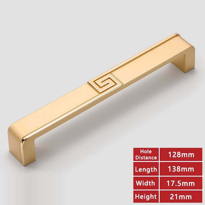 Verzatshi Handle - Door Cabinet Handles Yellow Bronze Gold