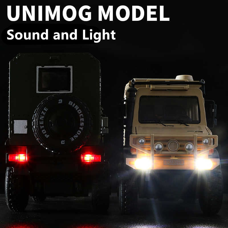 1/28 UNIMOG U4000 Alloy Motorhome Touring Car Model