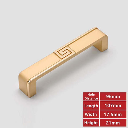 Verzatshi Handle - Door Cabinet Handles Yellow Bronze Gold