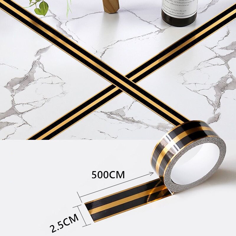 50M Gold Floor Stickerse Water Proof Self Adhesive Decoration