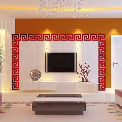 10Pcs Acrylic Self-adhesive Mirror Wall Sticker Decoration Home