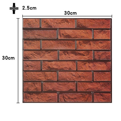 EOEO 12pcs 3D Brick Wall Paper 30x30cm