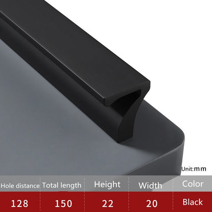 Juli Handle - 1000mm Long Aluminium Black Handles Luxury