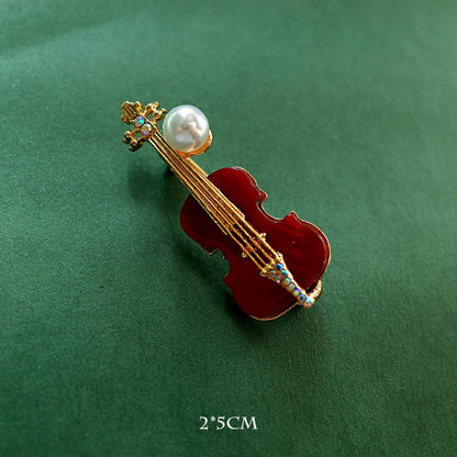 Fashion Musical Instruments Guitar Pins for Women Girl