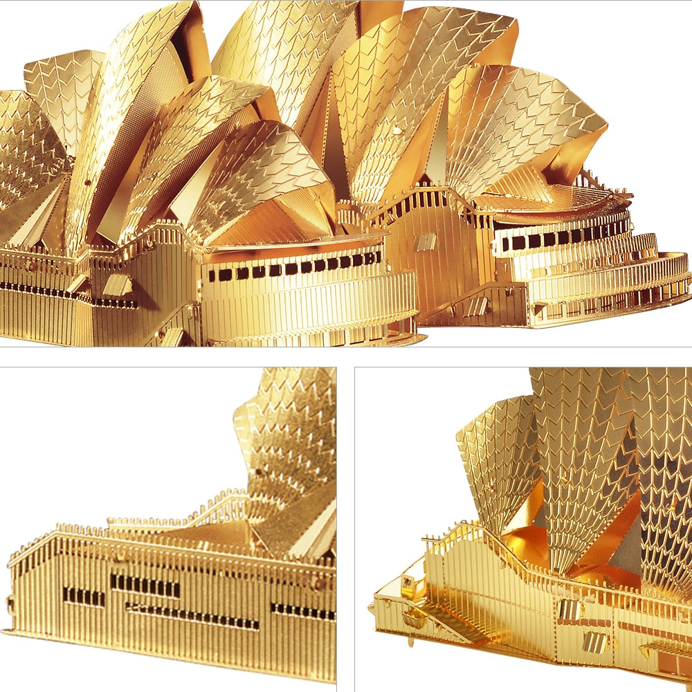 3d Metal Puzzles-Sydney Opera House Building Models