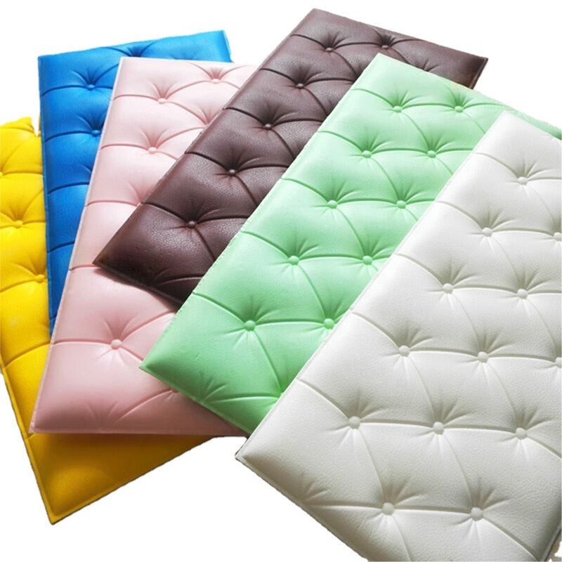 3D Wall Stickers Wallpaper Wall Mat Pad Living Room Soft Foam Cushion