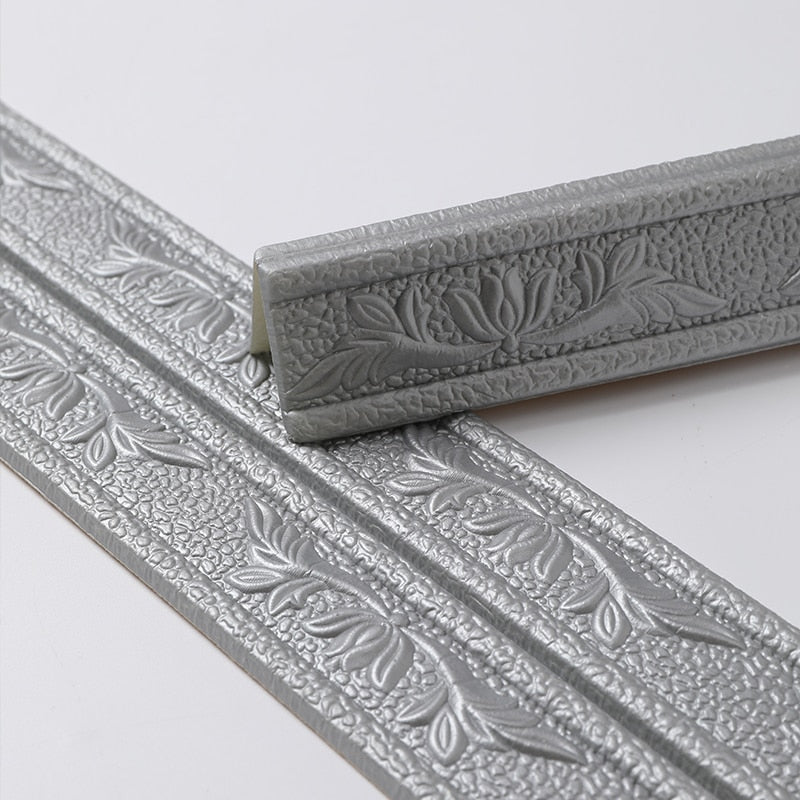 3D Foam Wall Edge Strip Stickers Self Adhesive Waterproof Corner