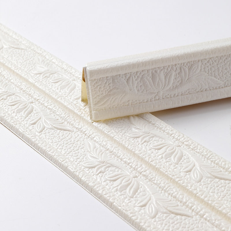 3D Foam Wall Edge Strip Stickers Self Adhesive Waterproof Corner