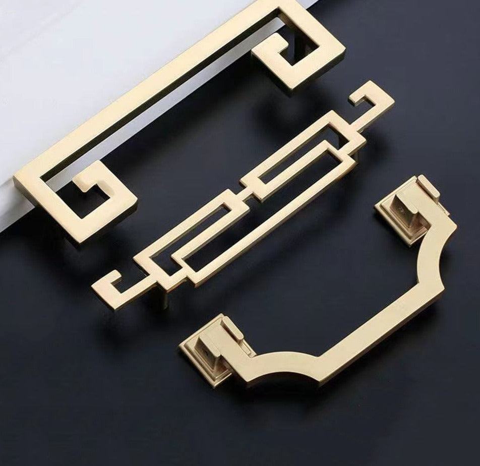 Rita Handle - Luxury Gold Handles Zinc Alloy