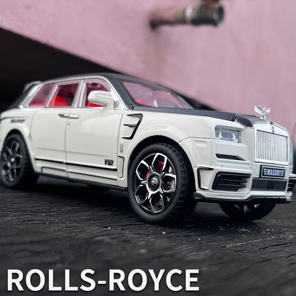 1:24 Rolls Royce SUV Cullinan Masory Alloy Luxy Car Model