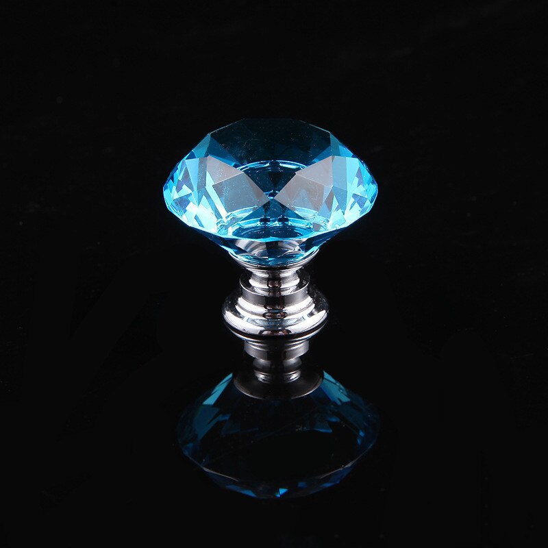 European Colorful Crystal Glass Knobs